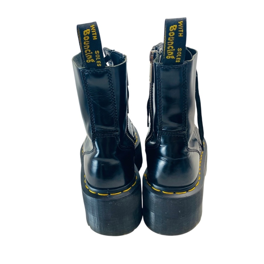DR MARTENS Jadon Max Boot Women's Platform Black Buttero Size 7 - Picture 4 of 11